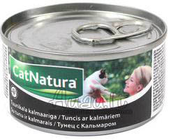 Cat Natura su tunu ir kalmarais konservai katėms 85 g